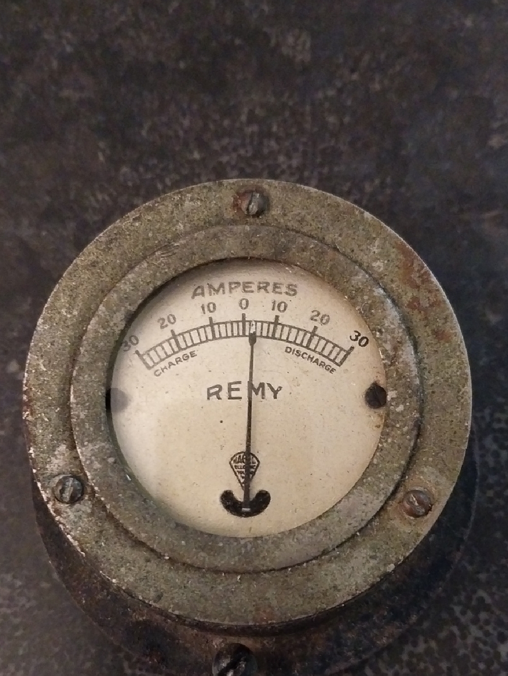 REMY Vintage Amperes Gauge -Early 20th Century-Untested